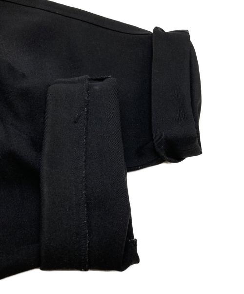 BLACK COMME des GARCONS（ブラックコムデギャルソン）BLACK COMME des GARCONS (ブラックコムデギャルソン) ポリエステルクロップドパンツ/Polyester cropped pants ブラック サイズ:XSの古着・服飾アイテム