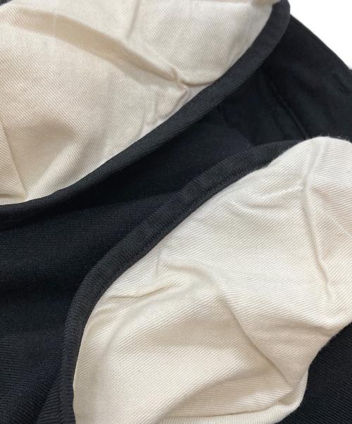 BLACK COMME des GARCONS（ブラックコムデギャルソン）BLACK COMME des GARCONS (ブラックコムデギャルソン) ポリエステルクロップドパンツ/Polyester cropped pants ブラック サイズ:XSの古着・服飾アイテム