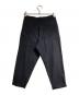 BLACK COMME des GARCONS (ブラックコムデギャルソン) ポリエステルクロップドパンツ/Polyester cropped pants ブラック サイズ:XS：10000円