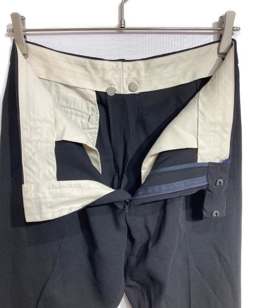 Jean Paul Gaultier homme（ジャンポールゴルチェオム）Jean Paul Gaultier homme (ジャンポールゴルチェオム) ウールレーヨンナロースラックス/Wool-rayon narrow slacks ブラック サイズ:48の古着・服飾アイテム