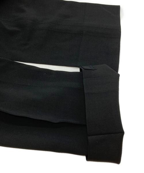 Jean Paul Gaultier homme（ジャンポールゴルチェオム）Jean Paul Gaultier homme (ジャンポールゴルチェオム) ウールレーヨンナロースラックス/Wool-rayon narrow slacks ブラック サイズ:48の古着・服飾アイテム