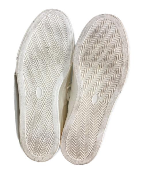 COMME des GARCONS HOMME PLUS（コムデギャルソンオムプリュス）COMME des GARCONS HOMME PLUS (コムデギャルソンオムプリュス) ホールカットスニーカー/HOLE CUT SNEAKER ホワイト サイズ:27.5㎝の古着・服飾アイテム