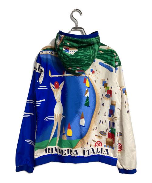 POLO RALPH LAUREN（ポロ・ラルフローレン）POLO RALPH LAUREN (ポロ・ラルフローレン) 総柄ジャケット ブルー サイズ:Sの古着・服飾アイテム