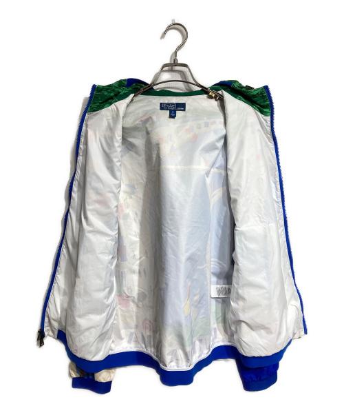 POLO RALPH LAUREN（ポロ・ラルフローレン）POLO RALPH LAUREN (ポロ・ラルフローレン) 総柄ジャケット ブルー サイズ:Sの古着・服飾アイテム