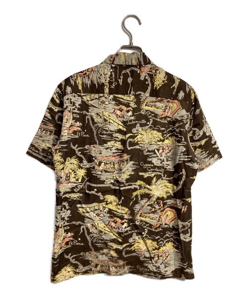 VISVIM（ビズビム）VISVIM (ビズビム) DUKE SHIRT SUNSHINE S／S/デュークシャツサンシャイン ブラウン サイズ:1の古着・服飾アイテム