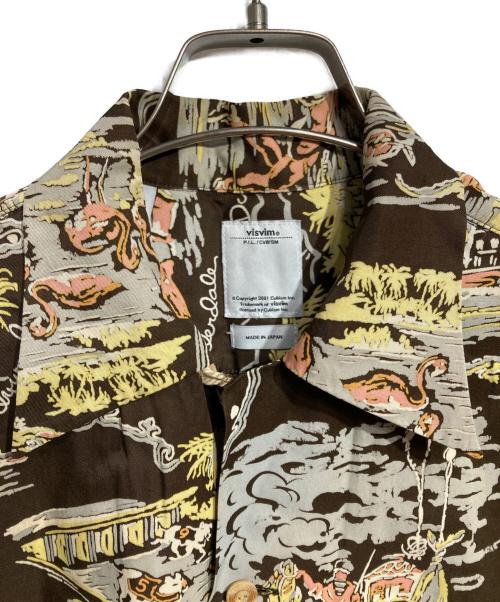 VISVIM（ビズビム）VISVIM (ビズビム) DUKE SHIRT SUNSHINE S／S/デュークシャツサンシャイン ブラウン サイズ:1の古着・服飾アイテム