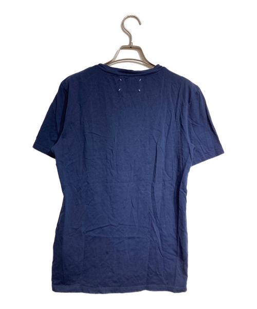 MARTIN MARGIELA（マルタン・マルジェラ）MARTIN MARGIELA (マルタン・マルジェラ) 再構築プリントTシャツ/Print Tee ネイビー サイズ:44の古着・服飾アイテム