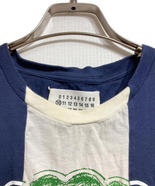 MARTIN MARGIELA（マルタン・マルジェラ）MARTIN MARGIELA (マルタン・マルジェラ) 再構築プリントTシャツ/Print Tee ネイビー サイズ:44の古着・服飾アイテム
