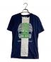 MARTIN MARGIELA（マルタン・マルジェラ）の古着「再構築プリントTシャツ/Print Tee」｜ネイビー