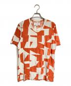 Maison Margielaメゾンマルジェラ）の古着「ランダムパッチワークTee/Random Patchwork Tee」｜オレンジ