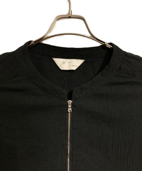 ANCELLM（アンセルム）ANCELLM (アンセルム) ハーフジップシャツ/CREPE HALF ZIP SHIRT ブラック サイズ:2の古着・服飾アイテム