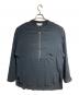 ANCELLM（アンセルム）の古着「ハーフジップシャツ/CREPE HALF ZIP SHIRT」｜ブラック