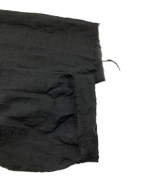 barbell object（バーベルオブジェクト）barbell object (バーベルオブジェクト) 断ち切りデザインシャツ/Raw-edge design shirt ブラック サイズ:FREEの古着・服飾アイテム