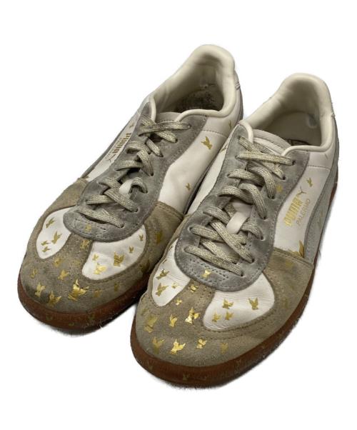 PUMA（プーマ）PUMA (プーマ) masu (エムエーエスユー) PALERMO BLESS - ALPINE SNOW/パレルモ ブレス-アルパイン スノー ベージュ サイズ:26cmの古着・服飾アイテム