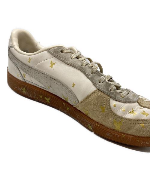 PUMA（プーマ）PUMA (プーマ) masu (エムエーエスユー) PALERMO BLESS - ALPINE SNOW/パレルモ ブレス-アルパイン スノー ベージュ サイズ:26cmの古着・服飾アイテム