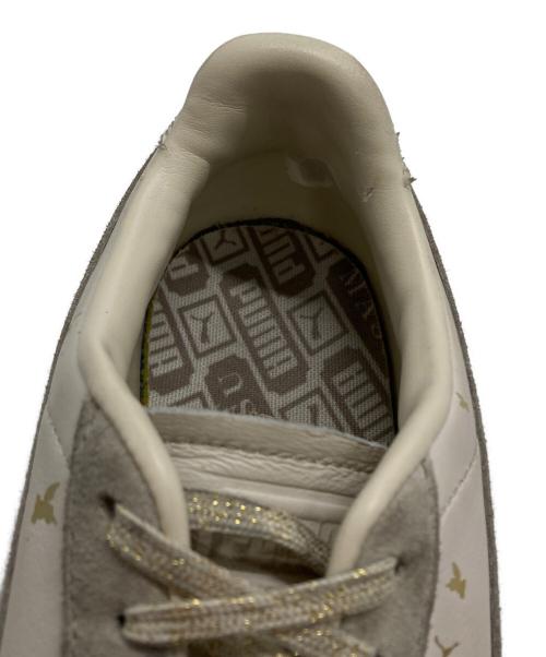 PUMA（プーマ）PUMA (プーマ) masu (エムエーエスユー) PALERMO BLESS - ALPINE SNOW/パレルモ ブレス-アルパイン スノー ベージュ サイズ:26cmの古着・服飾アイテム