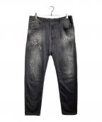 DIESELディーゼル）の古着「ダメージジョグパンツ/Distressed Jogger Pants」｜グレー