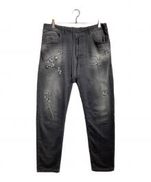 DIESEL（ディーゼル）の古着「ダメージジョグパンツ/Distressed Jogger Pants」｜グレー