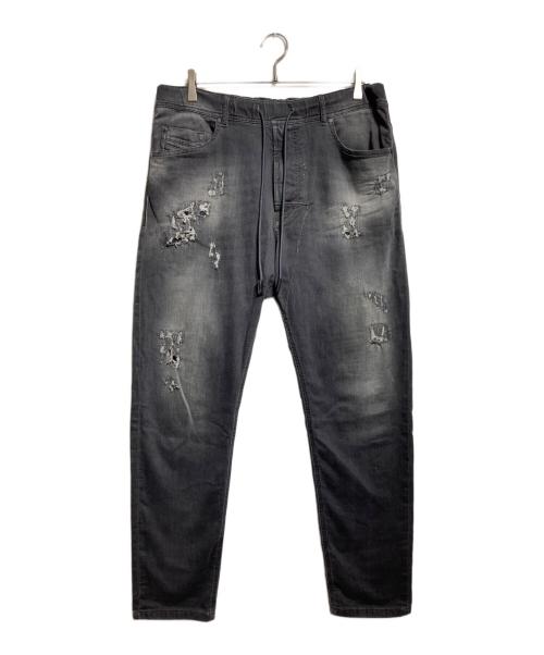 DIESEL（ディーゼル）DIESEL (ディーゼル) ダメージジョグパンツ/Distressed Jogger Pants グレー サイズ:34の古着・服飾アイテム