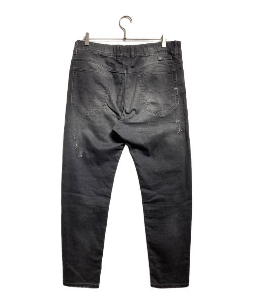 DIESEL（ディーゼル）DIESEL (ディーゼル) ダメージジョグパンツ/Distressed Jogger Pants グレー サイズ:34の古着・服飾アイテム