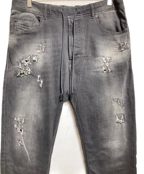 DIESEL（ディーゼル）DIESEL (ディーゼル) ダメージジョグパンツ/Distressed Jogger Pants グレー サイズ:34の古着・服飾アイテム