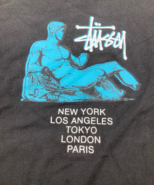 stussy（ステューシー）stussy (ステューシー) プリントTシャツ ブラック サイズ:Lの古着・服飾アイテム