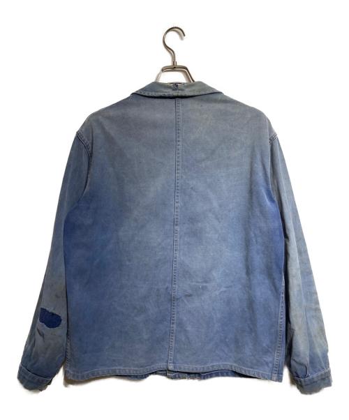 Adolphe Lafont（アドルフラフォン）Adolphe Lafont (アドルフラフォン) コットンツイルフレンチワークジャケット/French cotton twill work jacket ブルー サイズ:不明（表記無）の古着・服飾アイテム