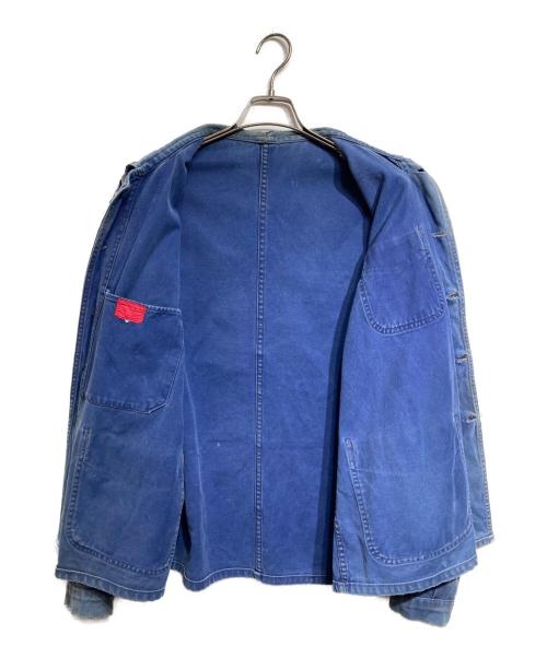 Adolphe Lafont（アドルフラフォン）Adolphe Lafont (アドルフラフォン) コットンツイルフレンチワークジャケット/French cotton twill work jacket ブルー サイズ:不明（表記無）の古着・服飾アイテム