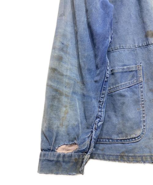 Adolphe Lafont（アドルフラフォン）Adolphe Lafont (アドルフラフォン) コットンツイルフレンチワークジャケット/French cotton twill work jacket ブルー サイズ:不明（表記無）の古着・服飾アイテム