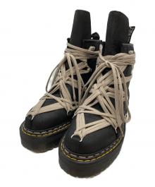 Dr.Martens×RICK OWENS（ドクターマーチン×リックオウエンス）の古着「1460 QUAD SOLE MEGALACE BOOT/コードソールメガレースブーツ」｜ブラック