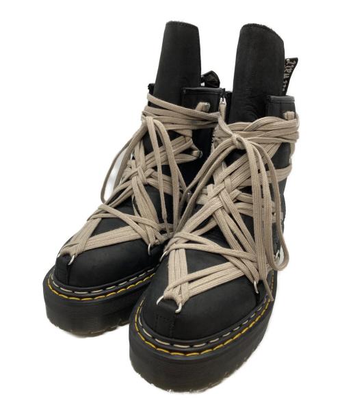 Dr.Martens（ドクターマーチン）Dr.Martens (ドクターマーチン) RICK OWENS (リックオウエンス) 1460 QUAD SOLE MEGALACE BOOT/コードソールメガレースブーツ ブラック サイズ:EU40の古着・服飾アイテム