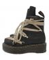 Dr.Martens (ドクターマーチン) RICK OWENS (リックオウエンス) 1460 QUAD SOLE MEGALACE BOOT/コードソールメガレースブーツ ブラック サイズ:EU40：65000円