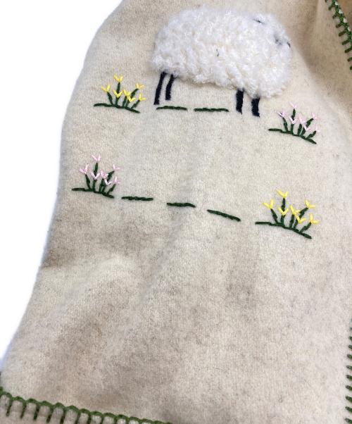 doublet（ダブレット）doublet (ダブレット) SURFOLK WOOL ENBROIDERY JACKET/サフォークウール刺繍ジャケット ベージュ サイズ:Lの古着・服飾アイテム