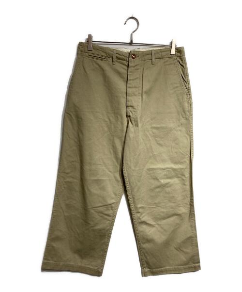 US ARMY（ユーエスアーミー）US ARMY (ユーエスアーミー) アーミーチノトラウザーズ/Army Chino Trousers ベージュ サイズ:33の古着・服飾アイテム