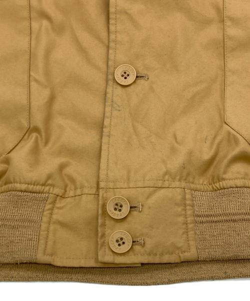 Ascot Sport（エイスコットスポーツ）Ascot Sport (エイスコットスポーツ) A-1型リブブルゾン ブラウン サイズ:XLの古着・服飾アイテム