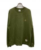 BlackEyePatchブラックアイパッチ）の古着「SMALL B EMBLEM L/S TEE」｜グリーン