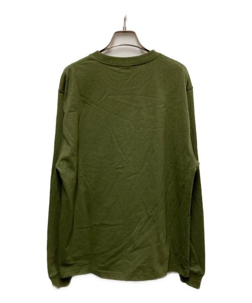 BlackEyePatch（ブラックアイパッチ）BlackEyePatch (ブラックアイパッチ) SMALL B EMBLEM L/S TEE グリーン サイズ:Mの古着・服飾アイテム