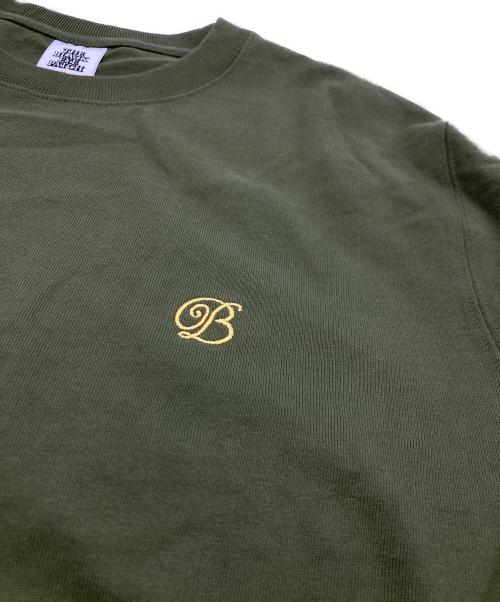 BlackEyePatch（ブラックアイパッチ）BlackEyePatch (ブラックアイパッチ) SMALL B EMBLEM L/S TEE グリーン サイズ:Mの古着・服飾アイテム