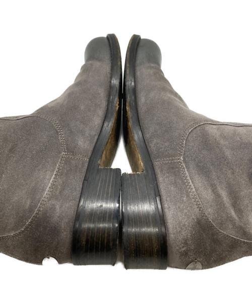 JIMMY CHOO（ジミーチュウ）JIMMY CHOO (ジミーチュウ) SUEDE W/METAL TOE(スエードダブルメタルトゥー) ショートブーツ グレー サイズ:39の古着・服飾アイテム