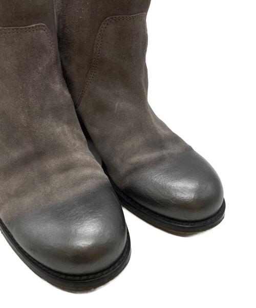 JIMMY CHOO（ジミーチュウ）JIMMY CHOO (ジミーチュウ) SUEDE W/METAL TOE(スエードダブルメタルトゥー) ショートブーツ グレー サイズ:39の古着・服飾アイテム