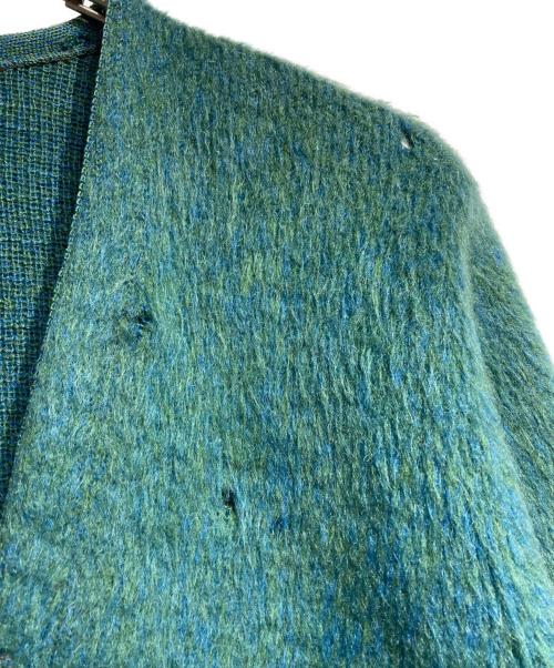 DIPLOMAT（ディップロマット）DIPLOMAT (ディップロマット) USA製モヘアシャギーカーディガン グリーン サイズ:Mの古着・服飾アイテム