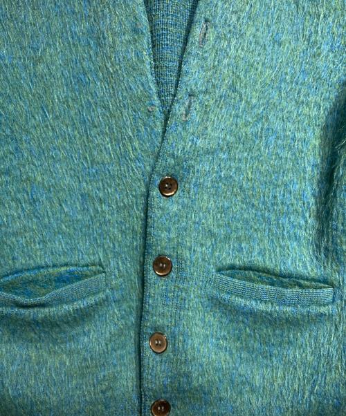 DIPLOMAT（ディップロマット）DIPLOMAT (ディップロマット) USA製モヘアシャギーカーディガン グリーン サイズ:Mの古着・服飾アイテム