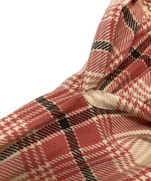 RRL（ダブルアールエル）RRL (ダブルアールエル) チェックネルオープンカラーシャツ ピンク サイズ:Ｓの古着・服飾アイテム