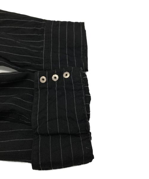 RRL（ダブルアールエル）RRL (ダブルアールエル) ストライプウエスタンシャツ/BLACK STRIPED WESTERN SHIRT ブラック サイズ:Lの古着・服飾アイテム