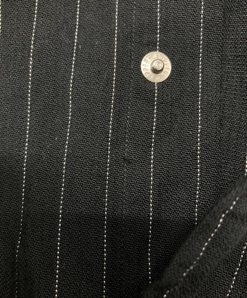 RRL（ダブルアールエル）RRL (ダブルアールエル) ストライプウエスタンシャツ/BLACK STRIPED WESTERN SHIRT ブラック サイズ:Lの古着・服飾アイテム