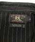 中古・古着 RRL (ダブルアールエル) ストライプウエスタンシャツ/BLACK STRIPED WESTERN SHIRT ブラック サイズ:L：18000円