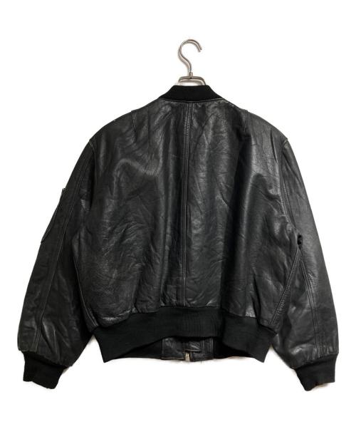ROCKLAND（ロックランド）ROCKLAND (ロックランド) レザーボンバージャケット/Leather bomber jacket ブラック サイズ:2の古着・服飾アイテム