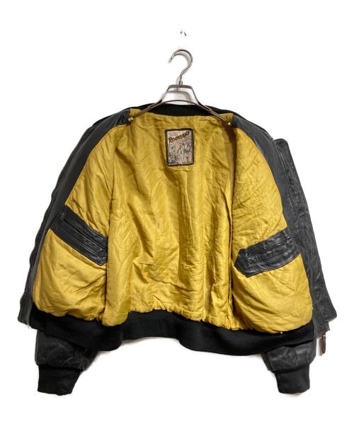 ROCKLAND（ロックランド）ROCKLAND (ロックランド) レザーボンバージャケット/Leather bomber jacket ブラック サイズ:2の古着・服飾アイテム