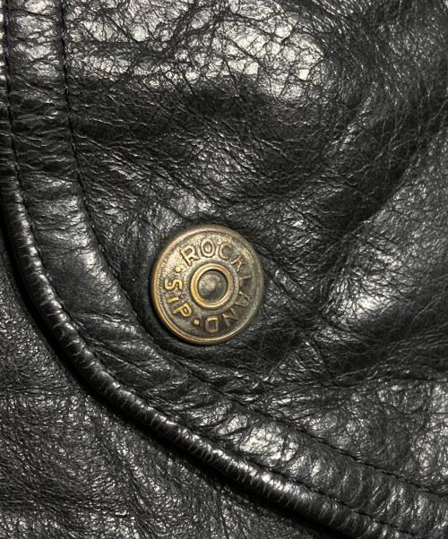 ROCKLAND（ロックランド）ROCKLAND (ロックランド) レザーボンバージャケット/Leather bomber jacket ブラック サイズ:2の古着・服飾アイテム