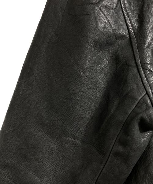 ROCKLAND（ロックランド）ROCKLAND (ロックランド) レザーボンバージャケット/Leather bomber jacket ブラック サイズ:2の古着・服飾アイテム